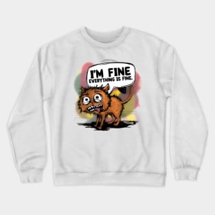 It's fine I'm fine everything is fine Crewneck Sweatshirt